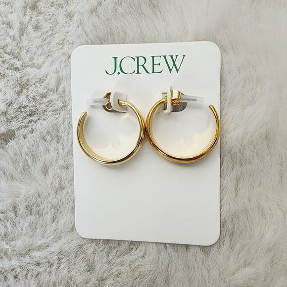 J. Crew Jewelry - NWT J. Crew Dainty Gold Plated Hoop Earrings